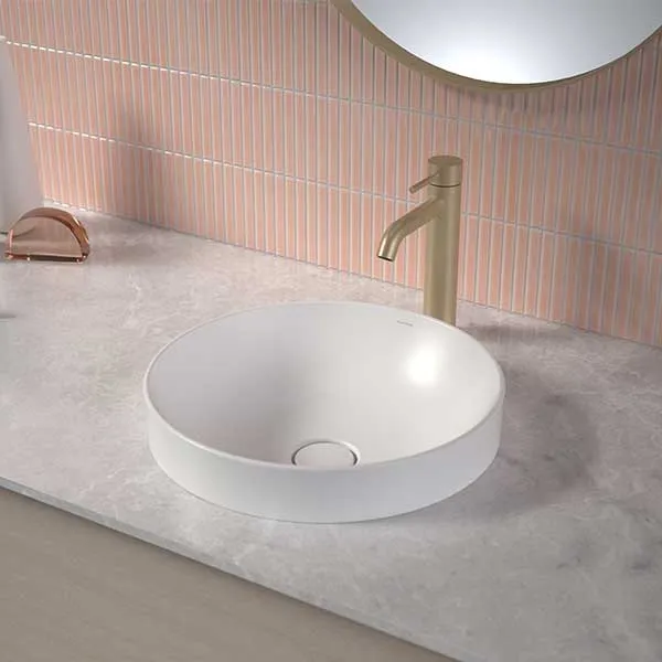 Caroma Liano II 400mm Round Inset Basin - White