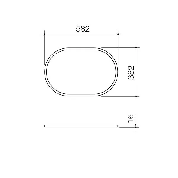 Caroma Liano II 600mm Pill Inset Basin with Tap Landing (1 Tap Hole) – Matte Grey