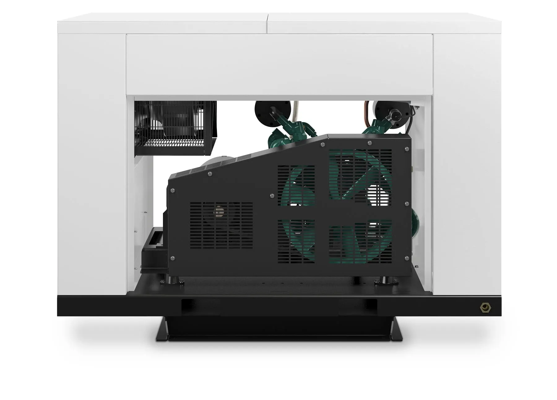 Champion BQR15F Revolution 15hp Quiet Enclosed Reciprocating Air Compressor, Base Mounted, 46.6 CFM @ 175 PSI, 65 dBa