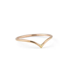 Chevron Band, 9kt Yellow Gold