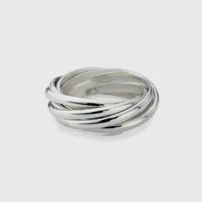 Clarendon Sterling Silver Seven Strand Ring