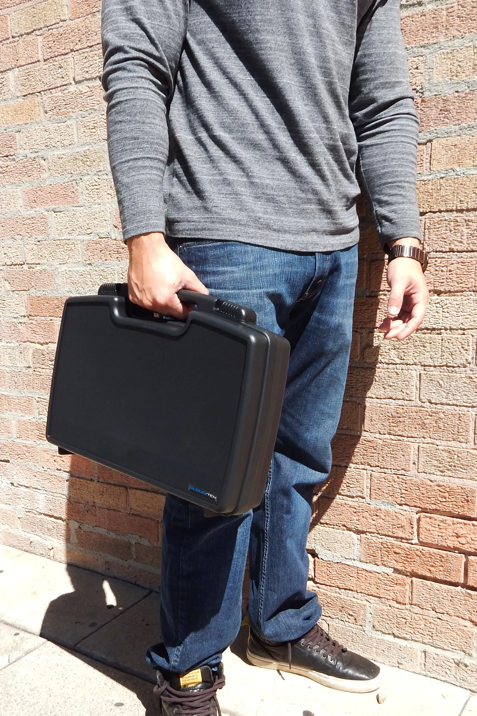 CLOUD/TEN 17" Hard Travel Case with Padlock Rings and Customizable Foam - Fits Accessories up to 14.5" x 7.5" x 2.75"