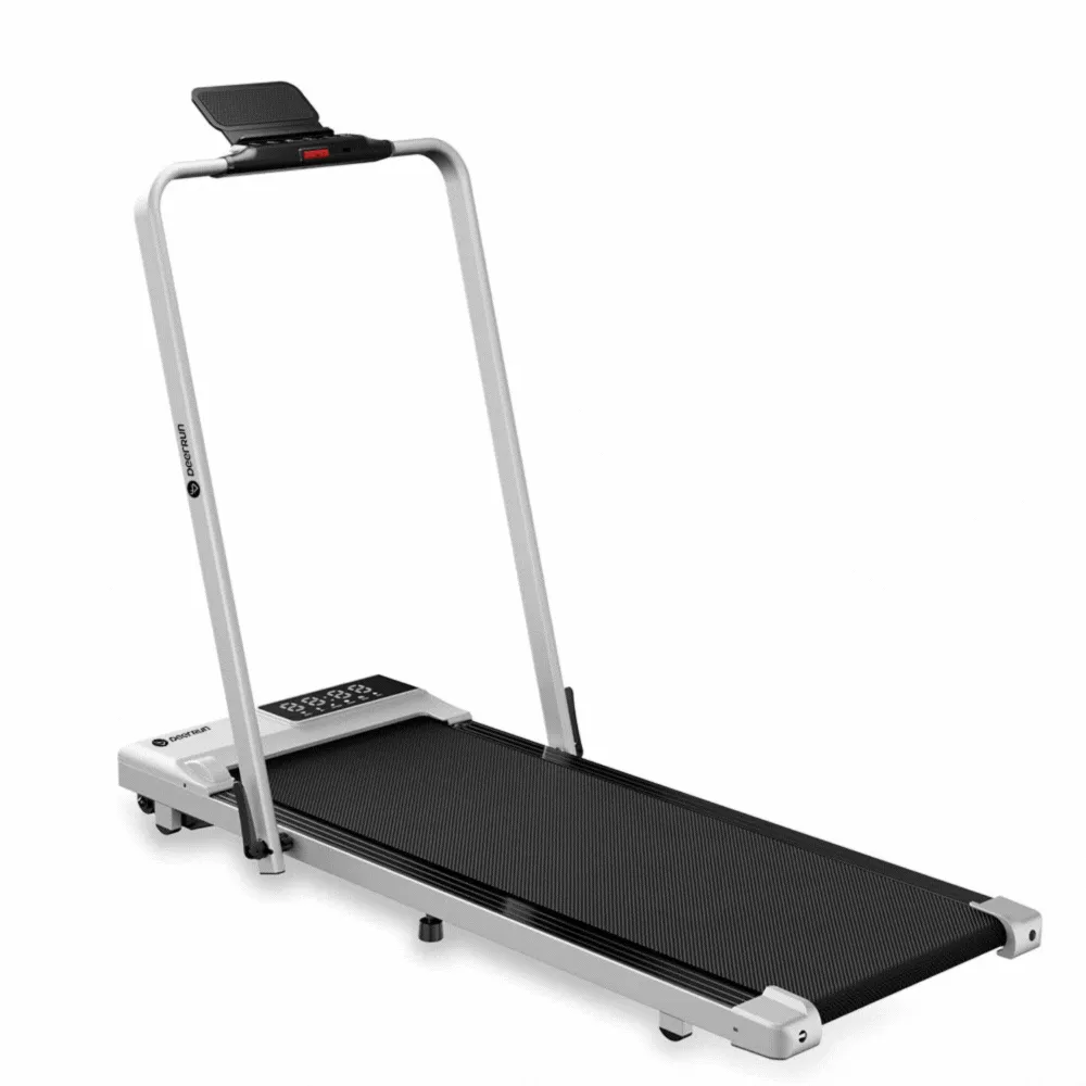 DeerRun A5 Pro Smart 2 in 1 Folding Treadmill with Handrail, 300 Lbs, 0.6-7.5 MPH