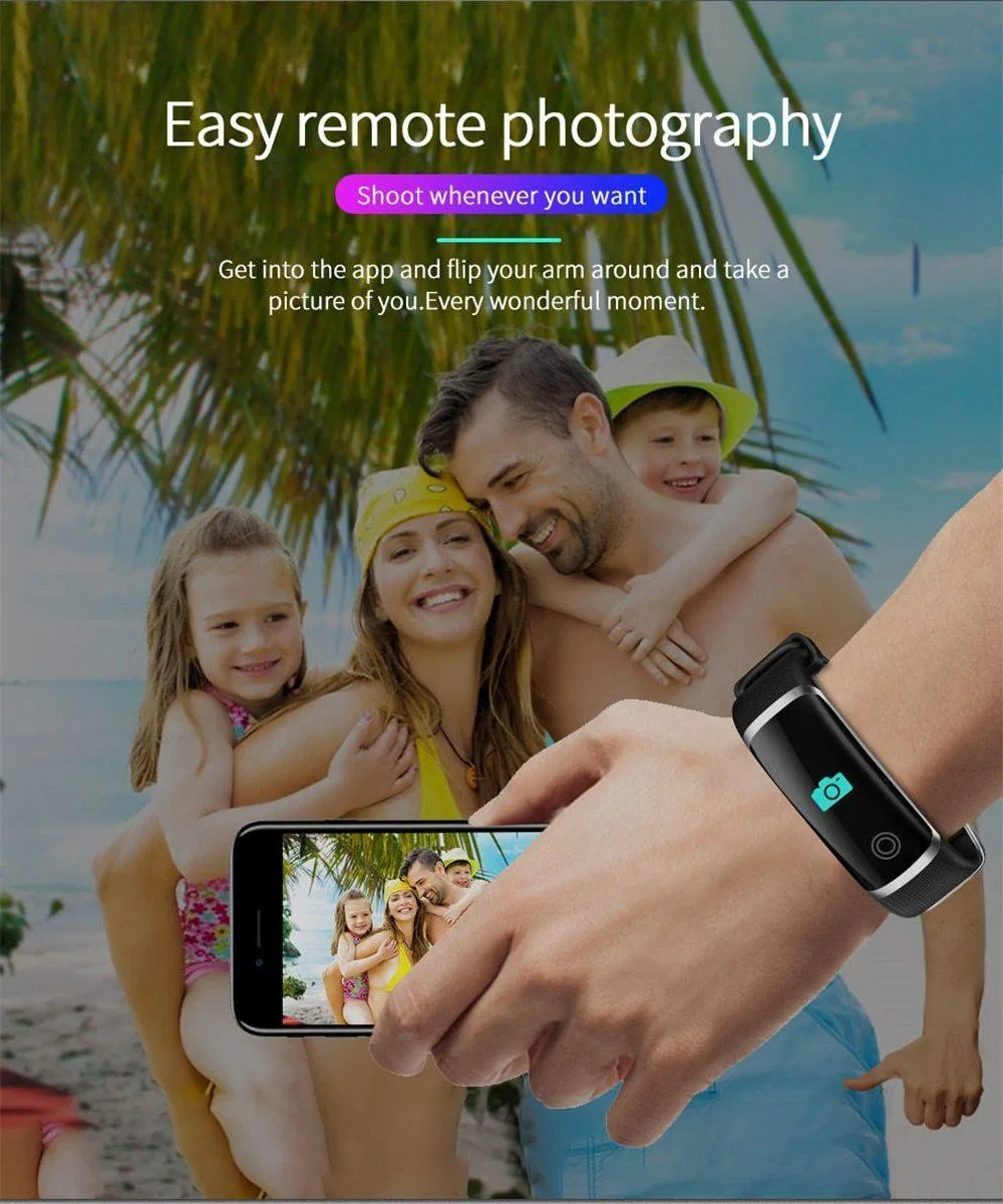 Dynamic Fitness Tracker Smart Watch Heart Rate & Blood Pressure monitor Smart Bracelet For iPhone Android