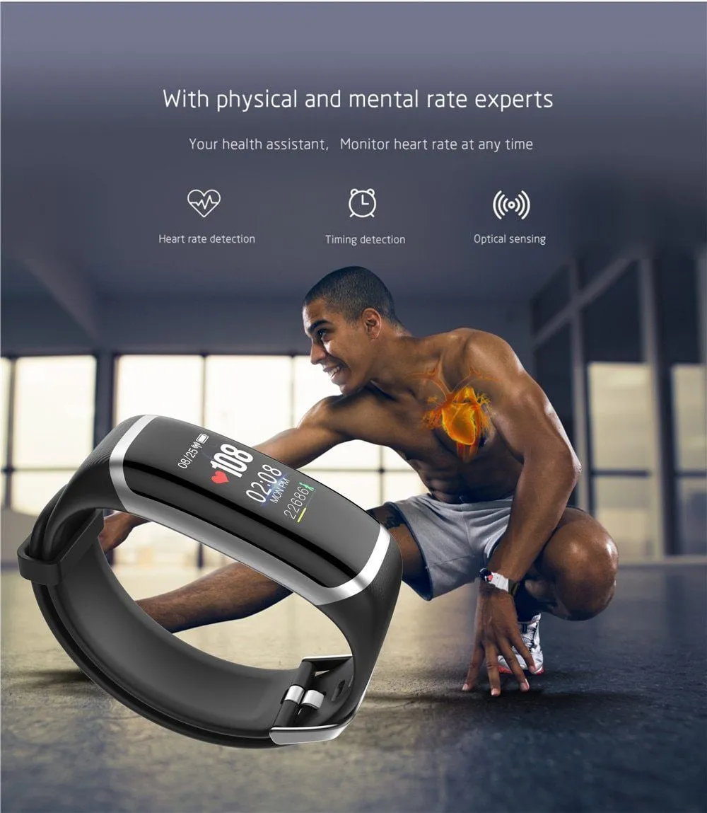Dynamic Fitness Tracker Smart Watch Heart Rate & Blood Pressure monitor Smart Bracelet For iPhone Android
