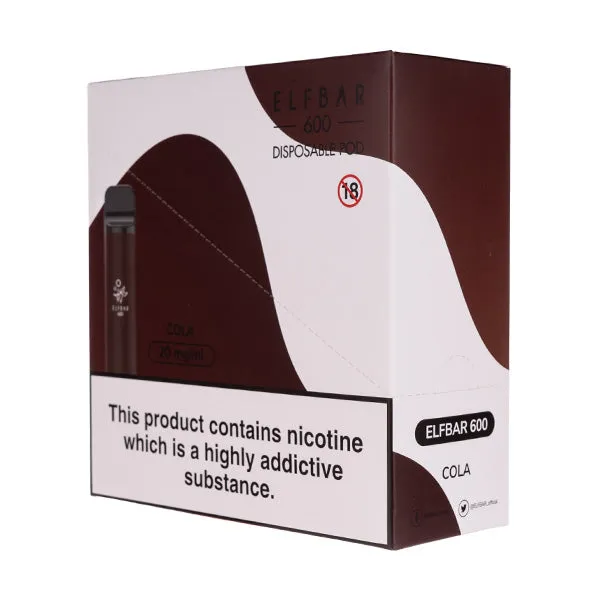 Elf Bar 600 Disposable Vape [Pack of 10]