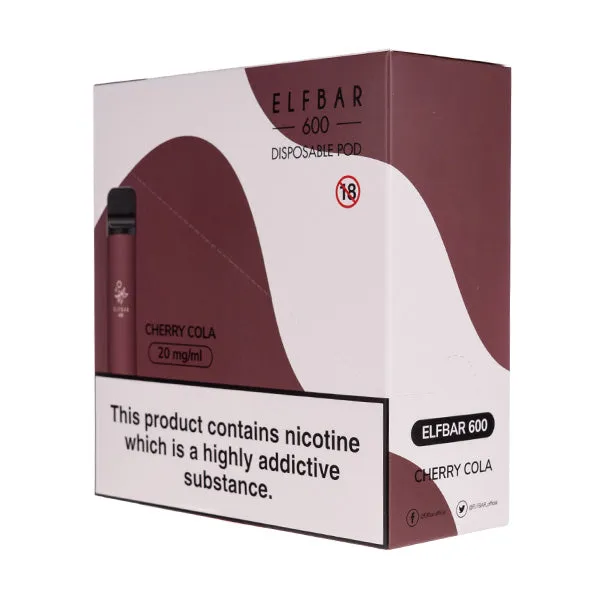 Elf Bar 600 Disposable Vape [Pack of 10]