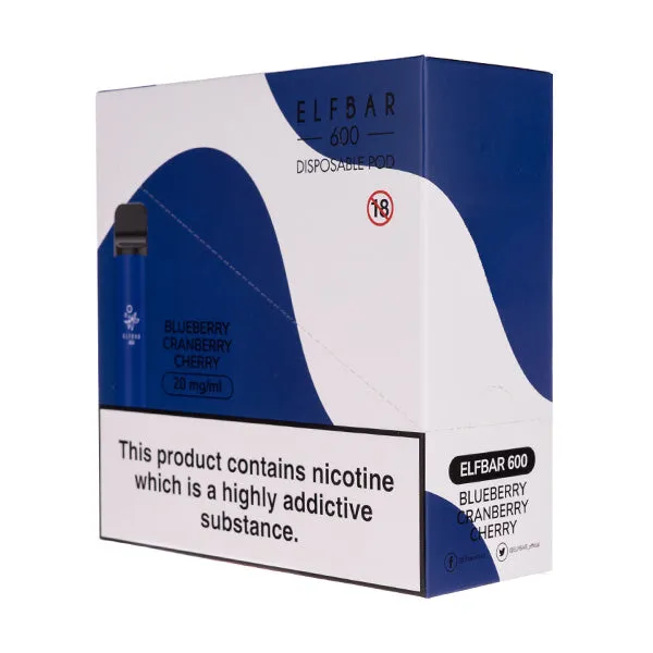 Elf Bar 600 Disposable Vape [Pack of 10]