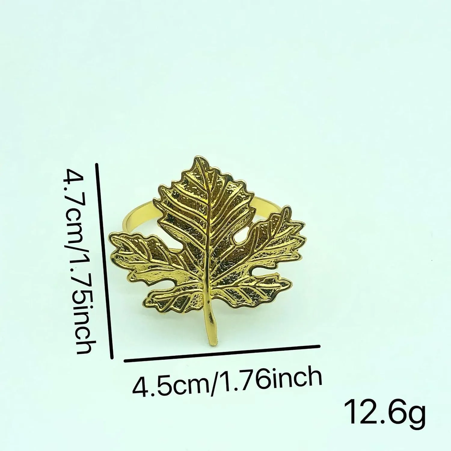 Fall Maple Leaf Napkin Ring Holder – Metal Serviette Buckle for Thanksgiving & Autumn Decor