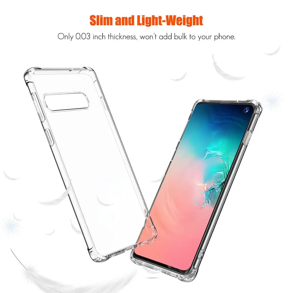 FD New Soft TPU Drop-proof Cases For Samsung A50 A30 A20 A10 A60 A70 Case Transparent Cover For S10 S8 S9 Plus M30 M20 M10 Case