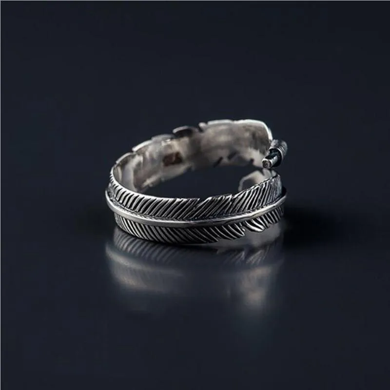 Feathers Arrow Adjustable Women Ring Personality Ring