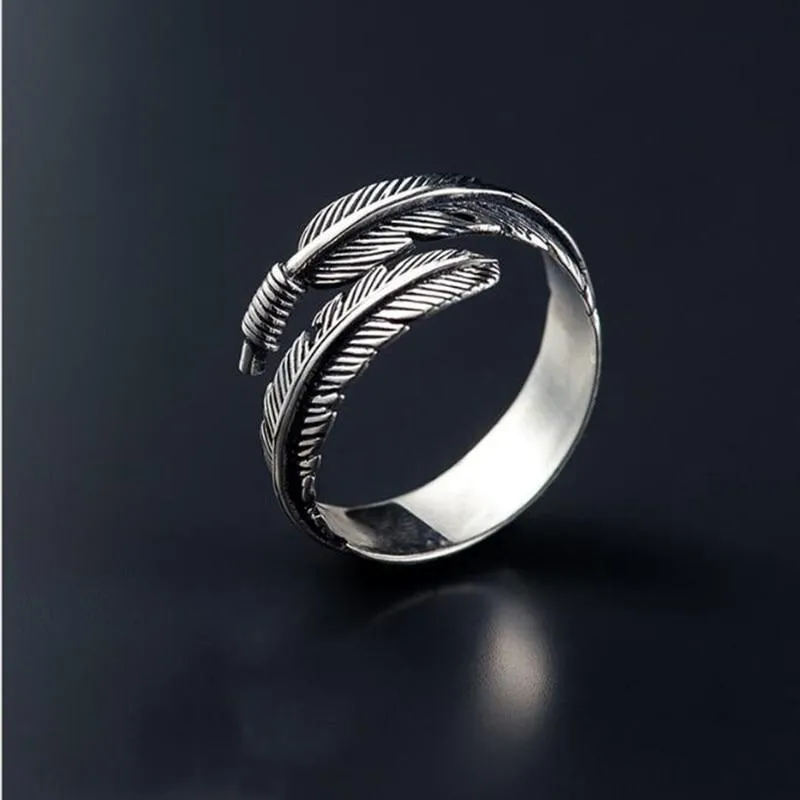 Feathers Arrow Adjustable Women Ring Personality Ring