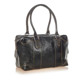 Fendi Shoulder Bag Black Patent