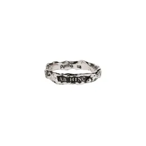 From Here On Textured Band Ring