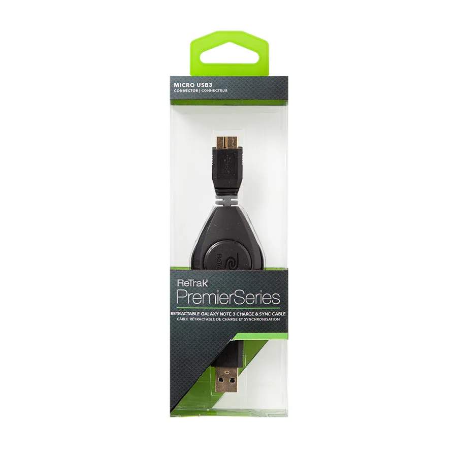 Galaxy Charger Cable | Premier Retractable Cable | Sync and Charge