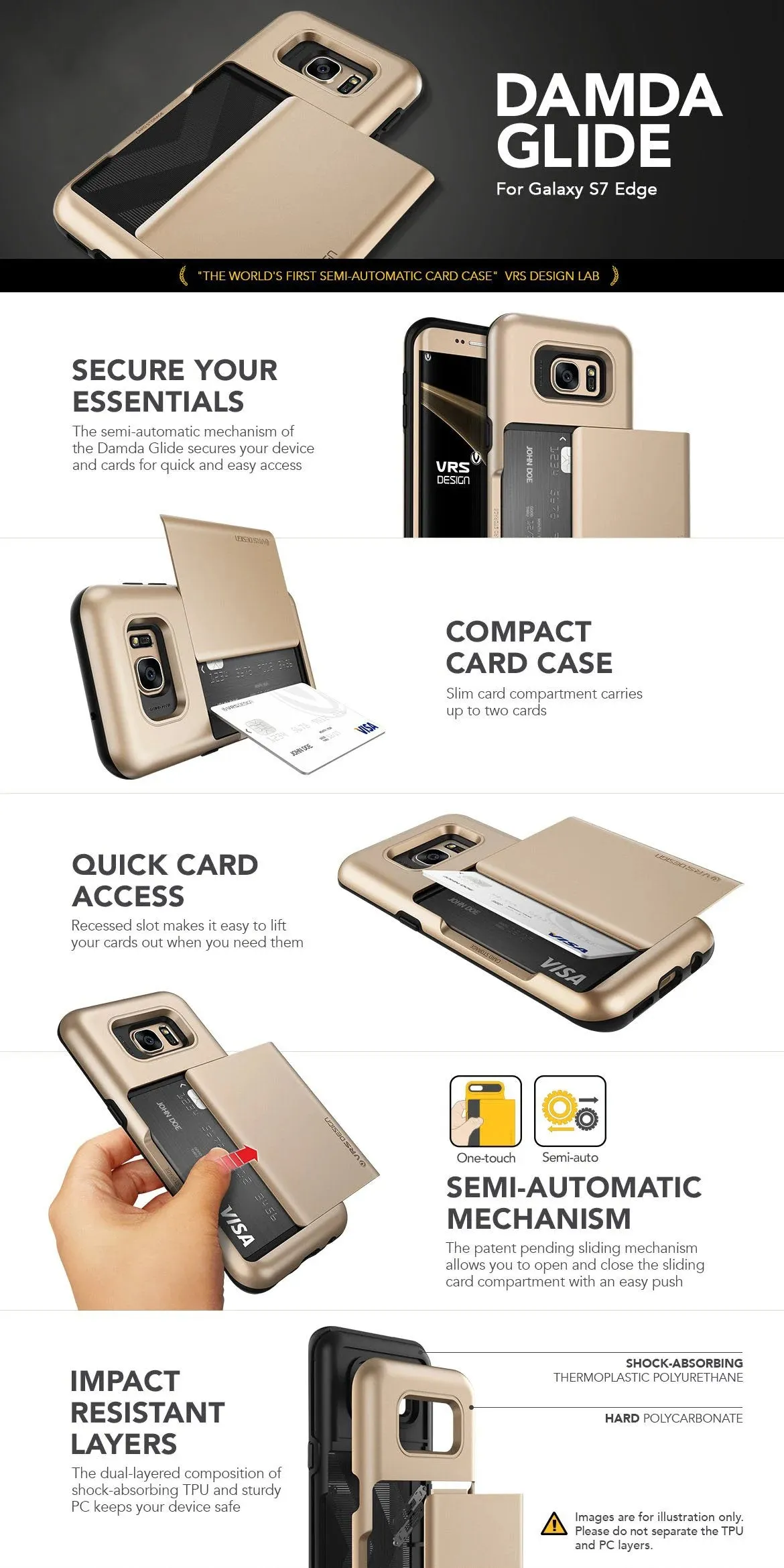 Galaxy S7 Edge Case Damda Glide