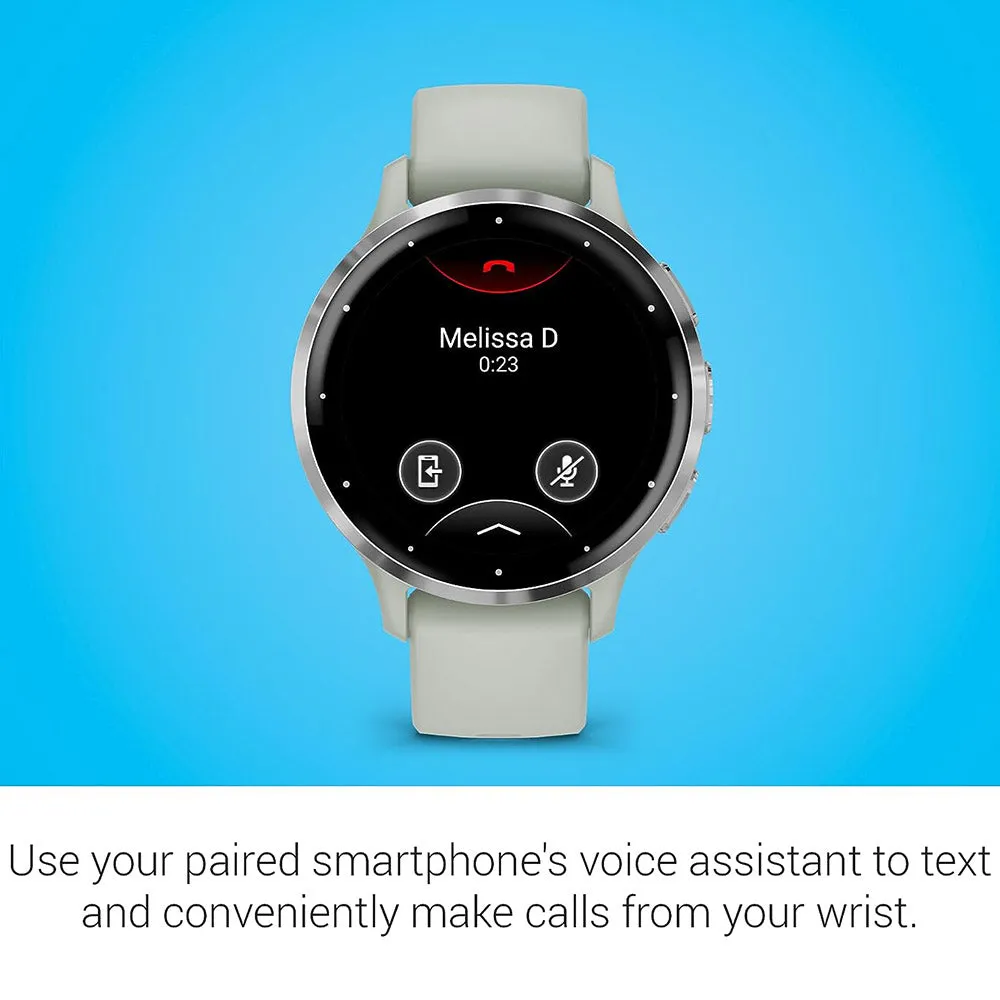 Garmin Venu 3S Sage Gray AMOLED Display Advanced Health and Fitness Features Up to 10 Days of Battery GPS Smartwatch - 010-02785-01