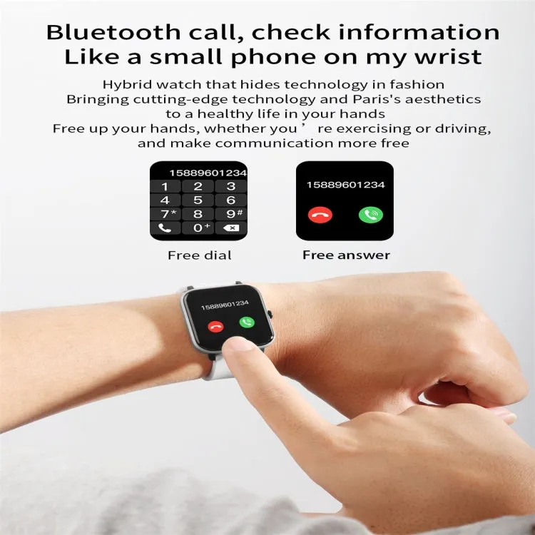 H10 Smart Watch with 1.54" Color Screen, IP67 Waterproof, Bluetooth Calling, Heart Rate, Blood Pressure, and Sleep Monitoring Features