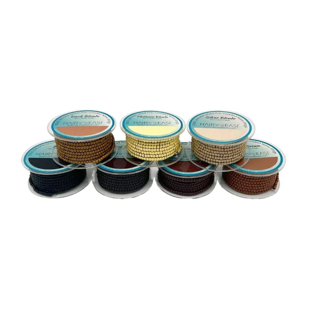 Hair Made Easi 1000 Silicone Lined Pre Loaded Nano Rings