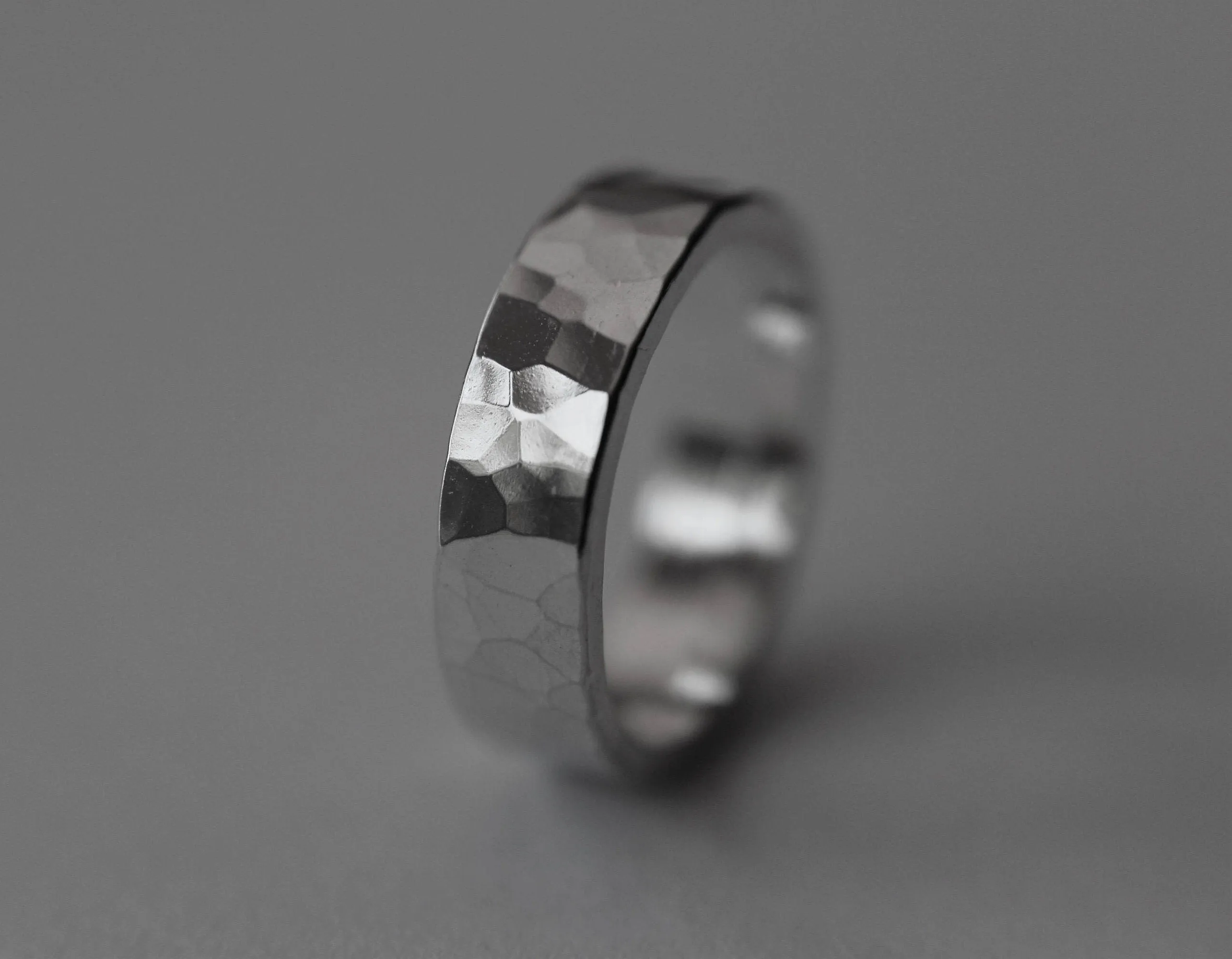 Hammered Band Ring, Wide Textured Ring, Simple Hammered Band, Wedding Band, Textured Ring, Thick Band Ring, 5mm Band Ring, Textured Jewelry