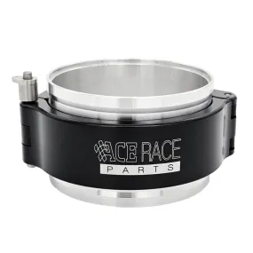 HD Clamp Assembly for 4.000" OD Tubing - Black Clamp, Aluminum Flanges
