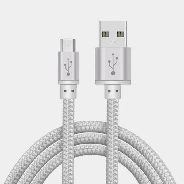Heavy duty Braided Fast Charge Micro USB Data Sync Phone Charger Cable