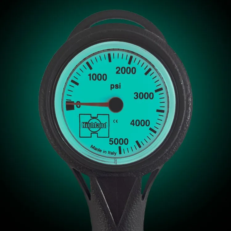 Highland Thin-Line Pressure Gauge w/ Hose