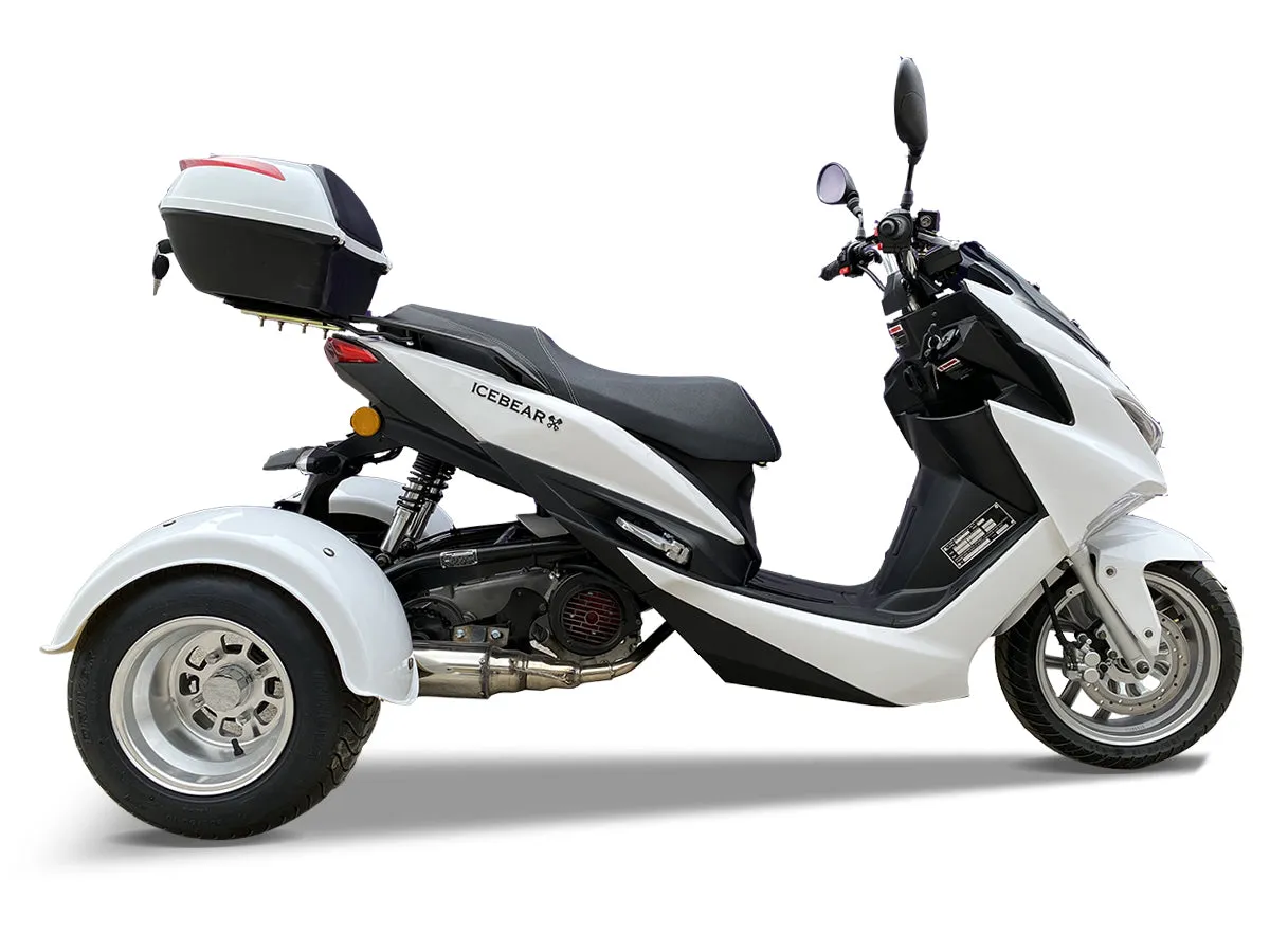 ICE BEAR TRIFECTA 150cc Trikes PST150-2, Automatic Trans, Electric Start, Custom Alloy Rims. CA Legal