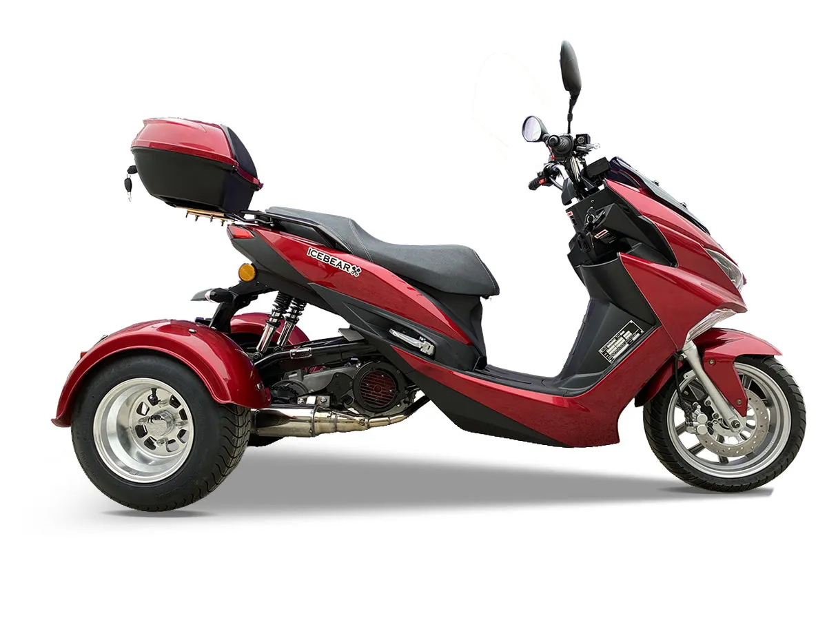ICE BEAR TRIFECTA 150cc Trikes PST150-2, Automatic Trans, Electric Start, Custom Alloy Rims. CA Legal