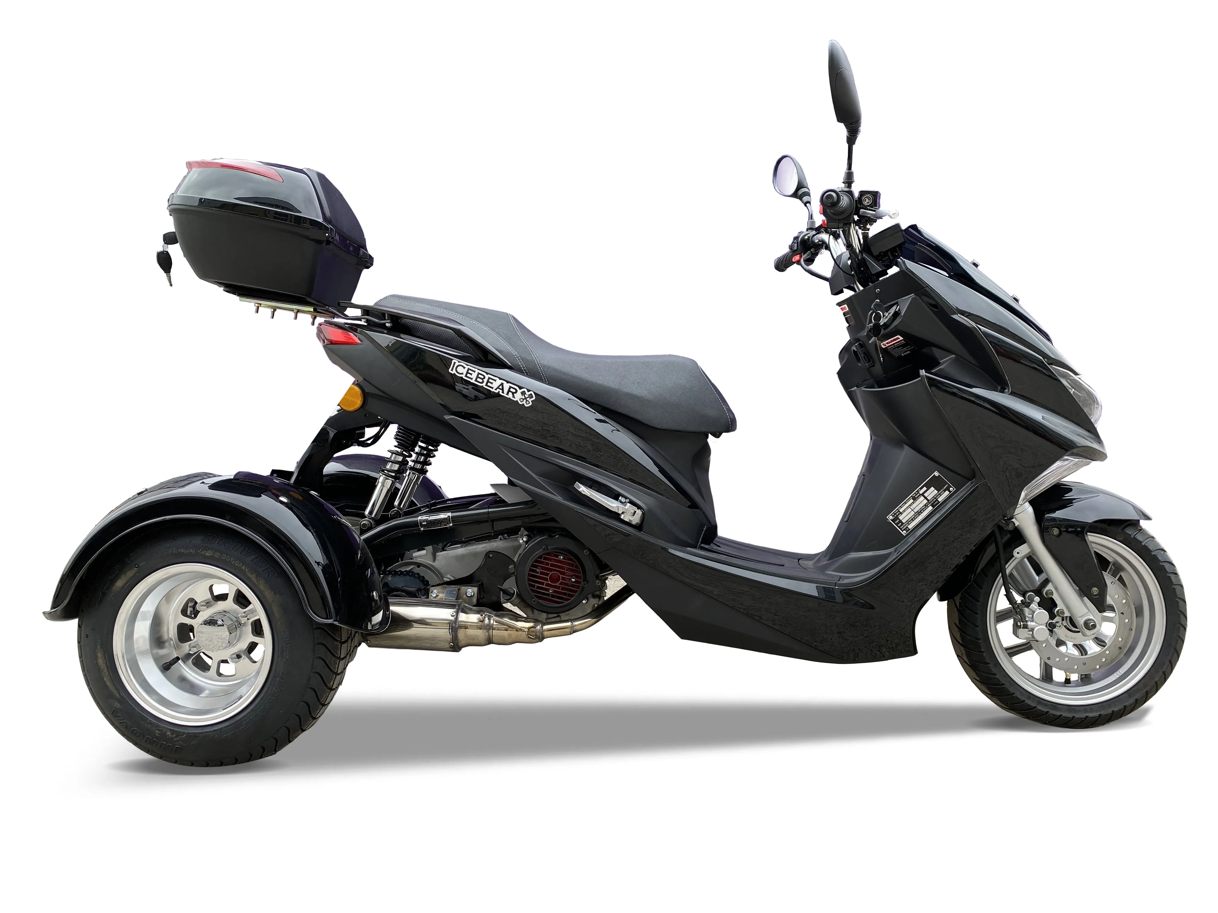 ICE BEAR TRIFECTA 150cc Trikes PST150-2, Automatic Trans, Electric Start, Custom Alloy Rims. CA Legal