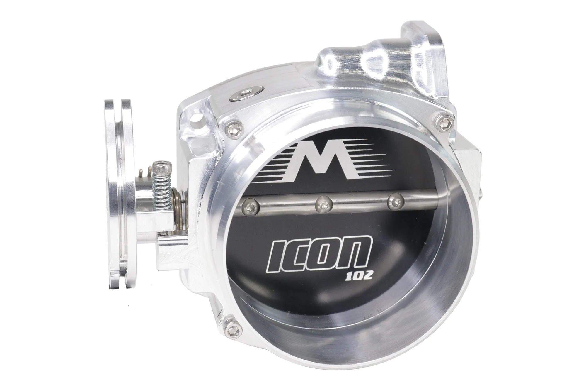 ICON 102/105mm Cable Drive Throttle Body (Bare Finish) w/ Interchangeable Connection