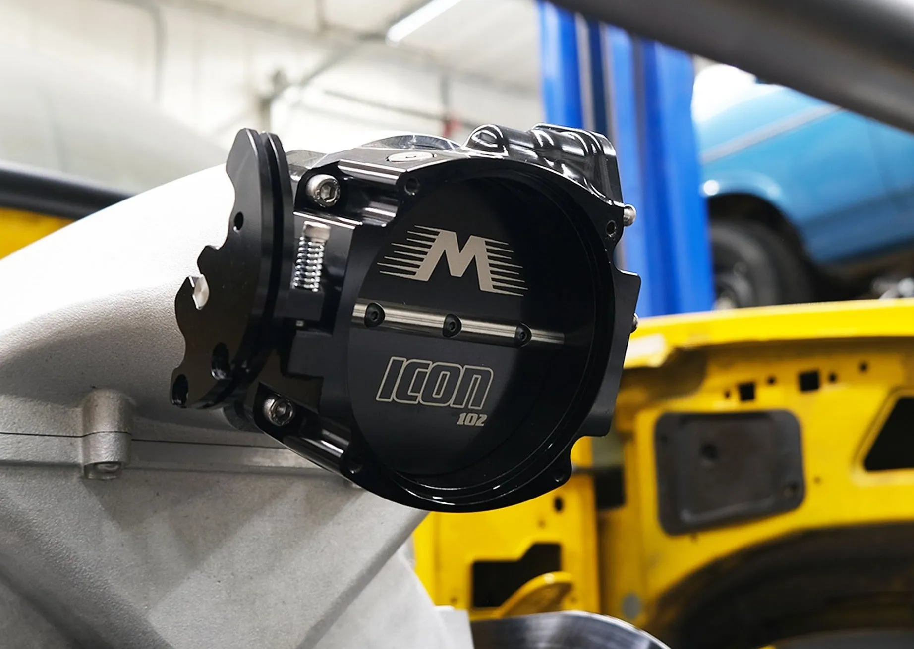 ICON 102/105mm Cable Drive Throttle Body (Black) w/ Interchangeable Connection