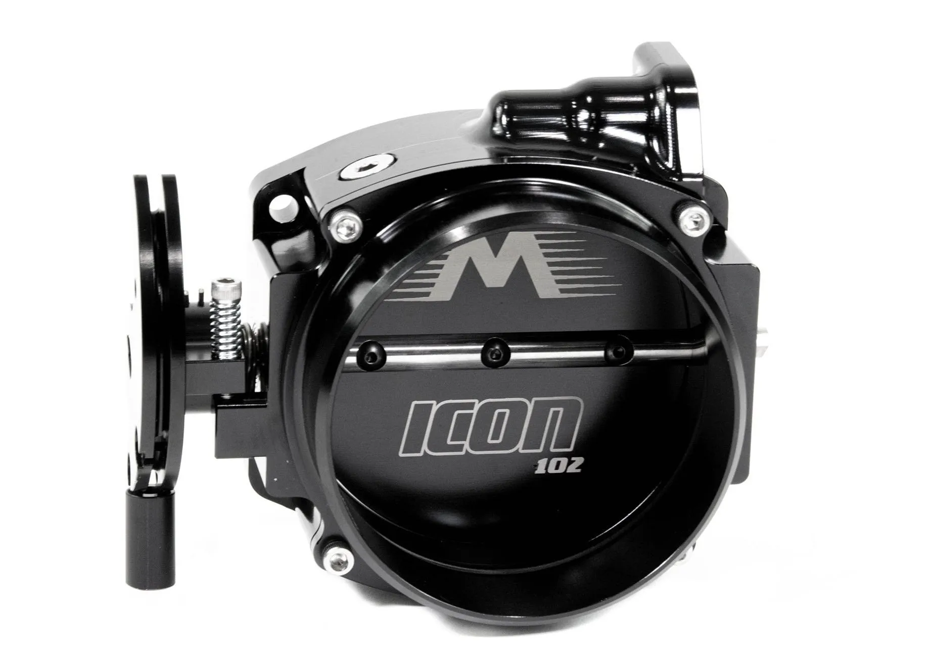 ICON 102/105mm Cable Drive Throttle Body (Black) w/ Interchangeable Connection
