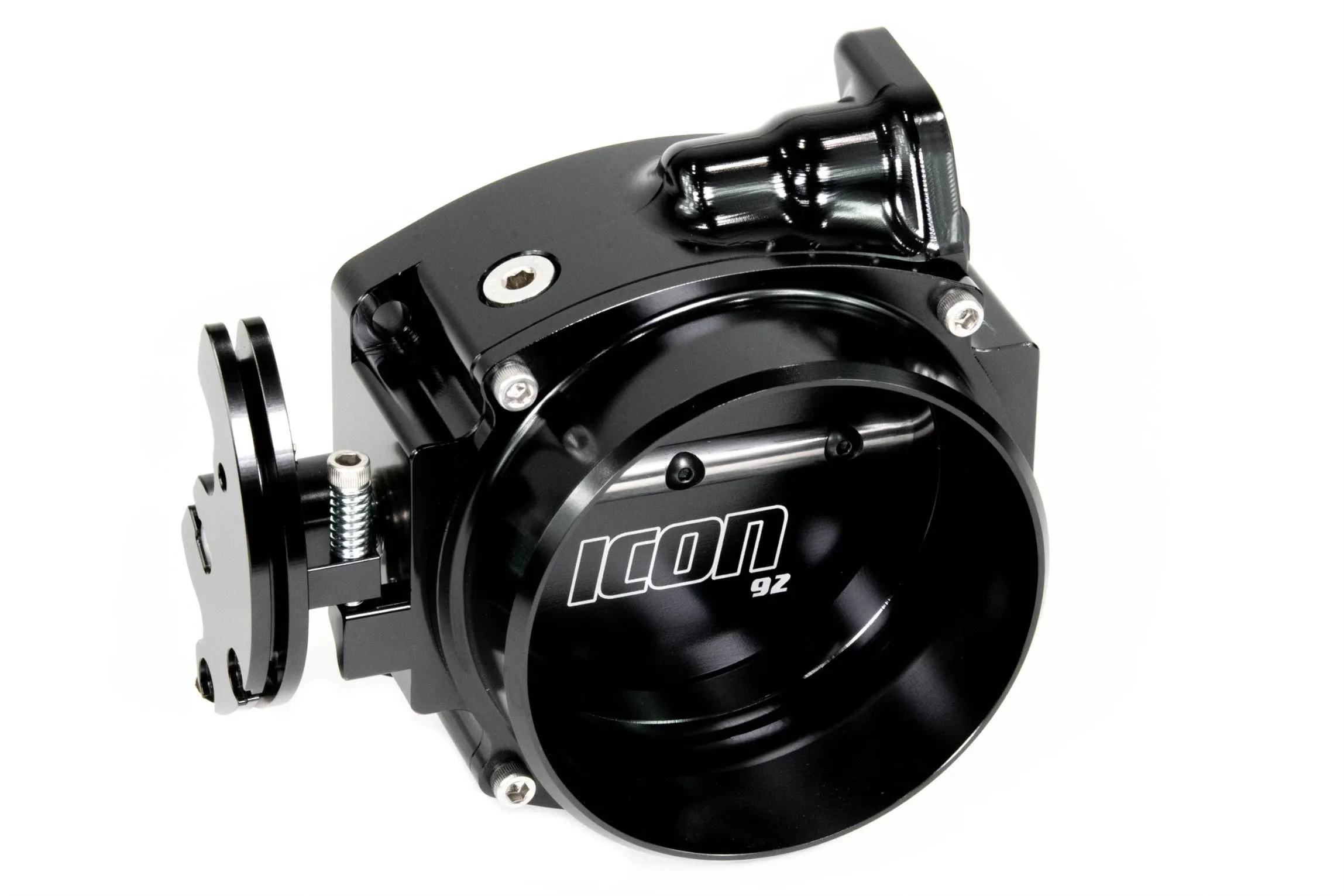 ICON 92/95mm Cable Drive Throttle Body (Black) w/ Interchangeable Connection