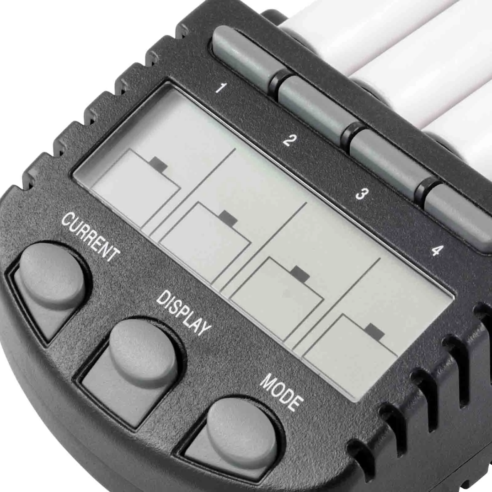 Intelligent accumulator battery charger with AA batteries