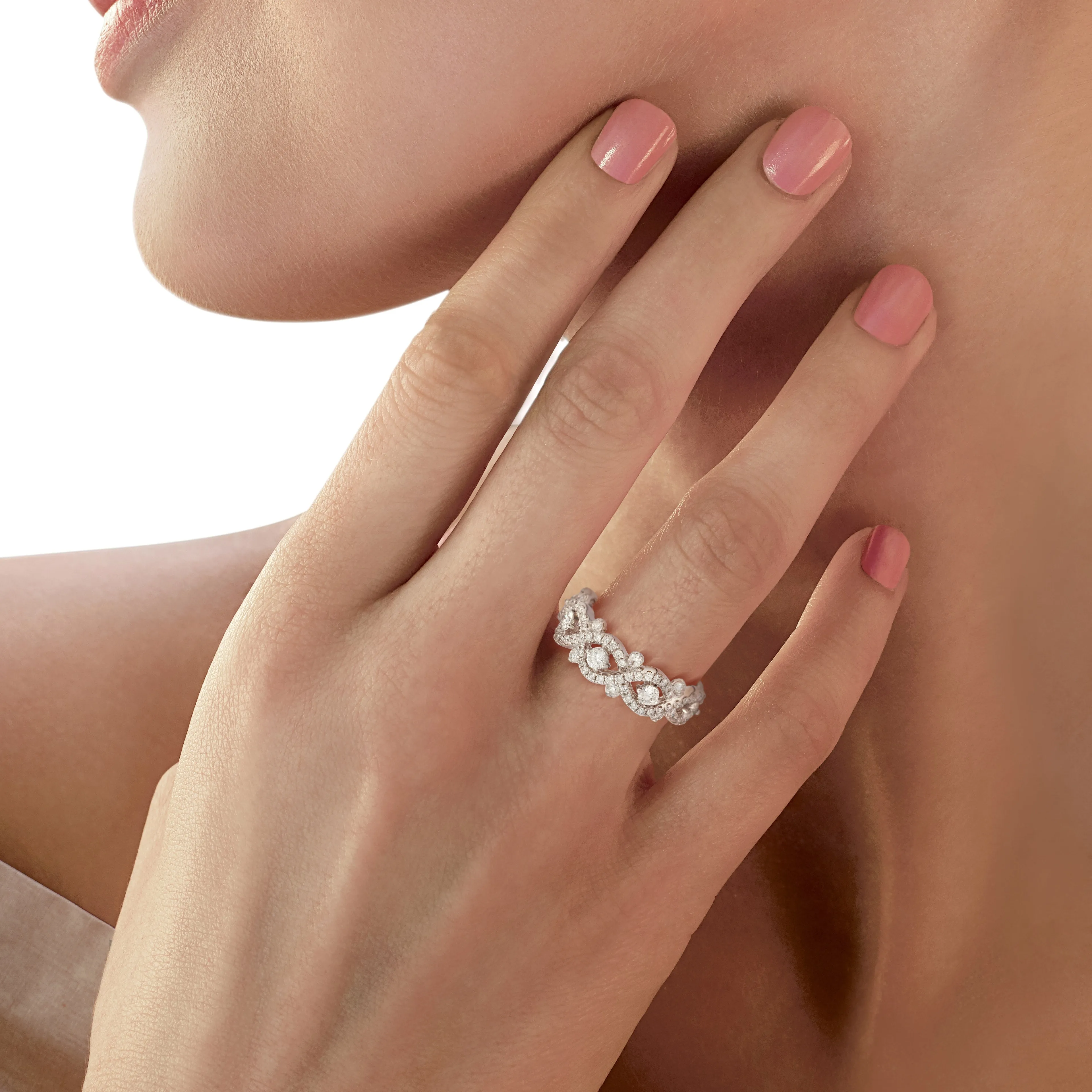 Interwoven Diamond Ring