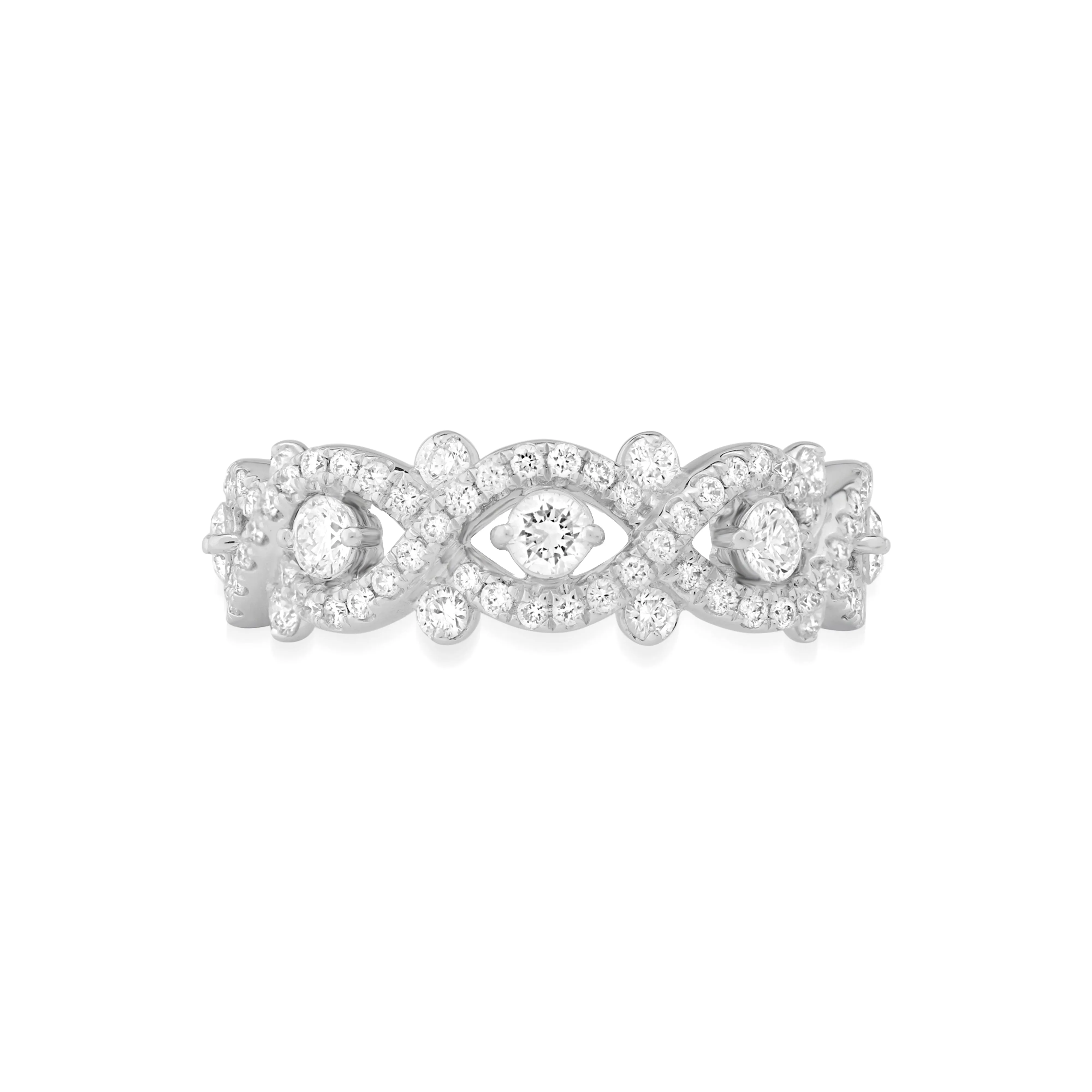 Interwoven Diamond Ring