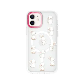 iPhone 12 Rabbit Heart Phone Case MagSafe Compatible