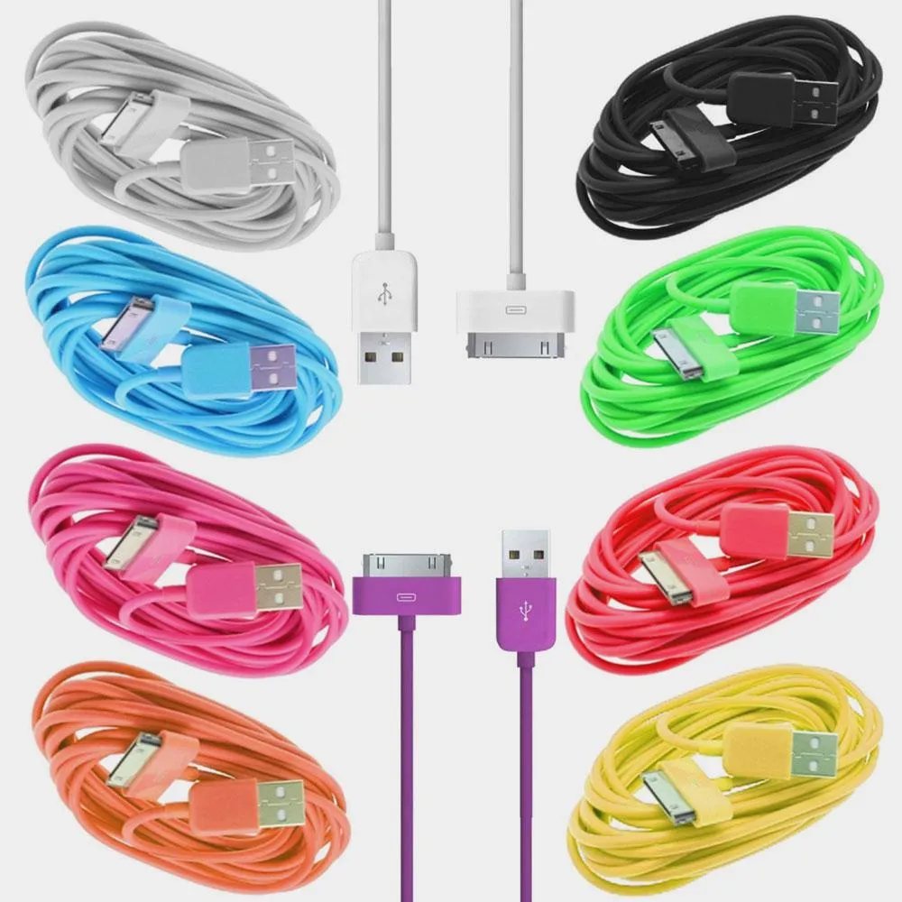 iPhone Data Sync & Charge USB Lead Cable for iPhone 4 4S iPod Touch