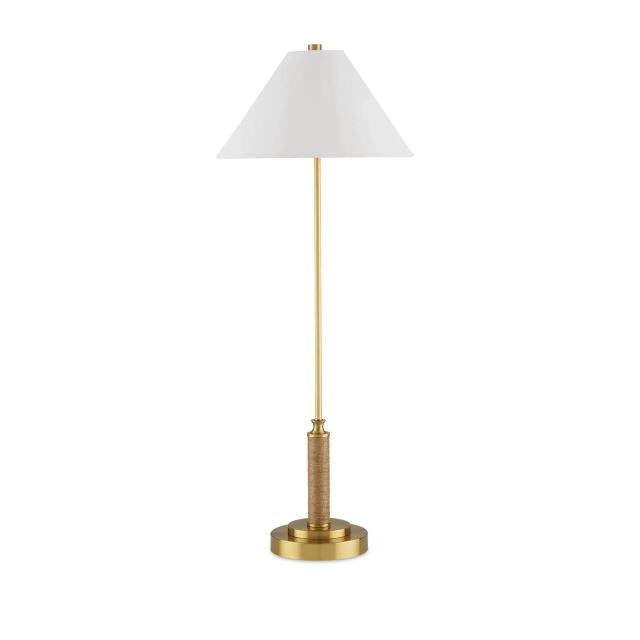Ippolito Console Lamp in Antique Brass Finish