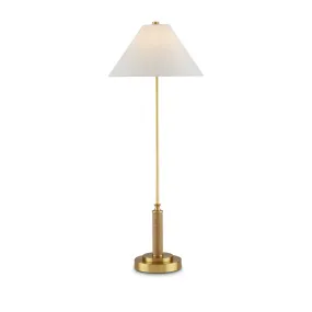 Ippolito Console Lamp in Antique Brass Finish