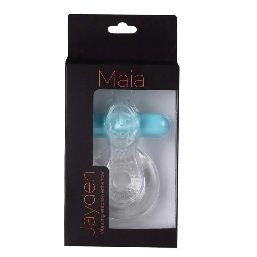 Jayden Rechargeable Vibrating Erection Enhancer Ring by Maia Toys