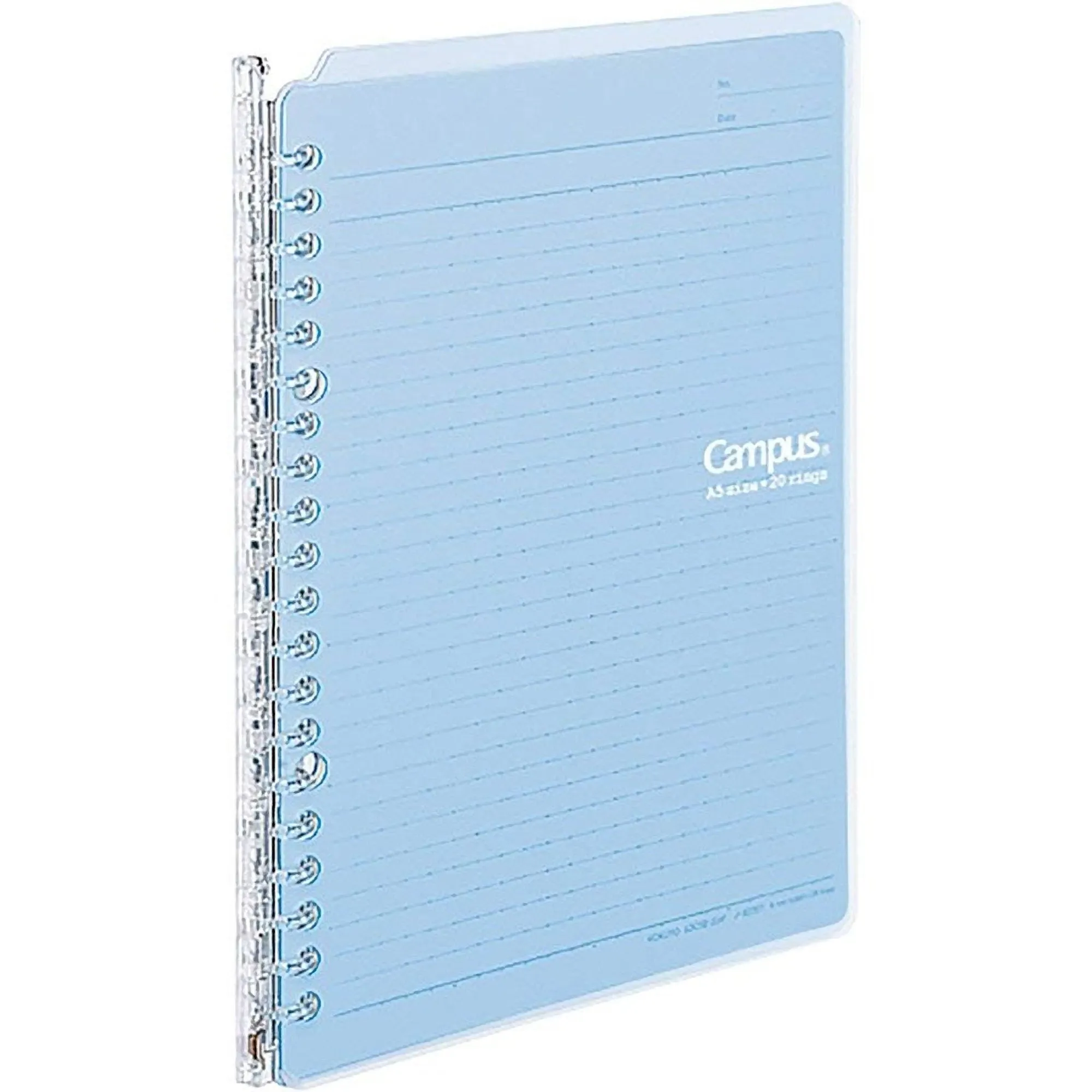 Kokuyo A5 Campus LIGHT PINK Smart Ring Binder 20 Rings Notebook | 25 Sheets Capacity SP130