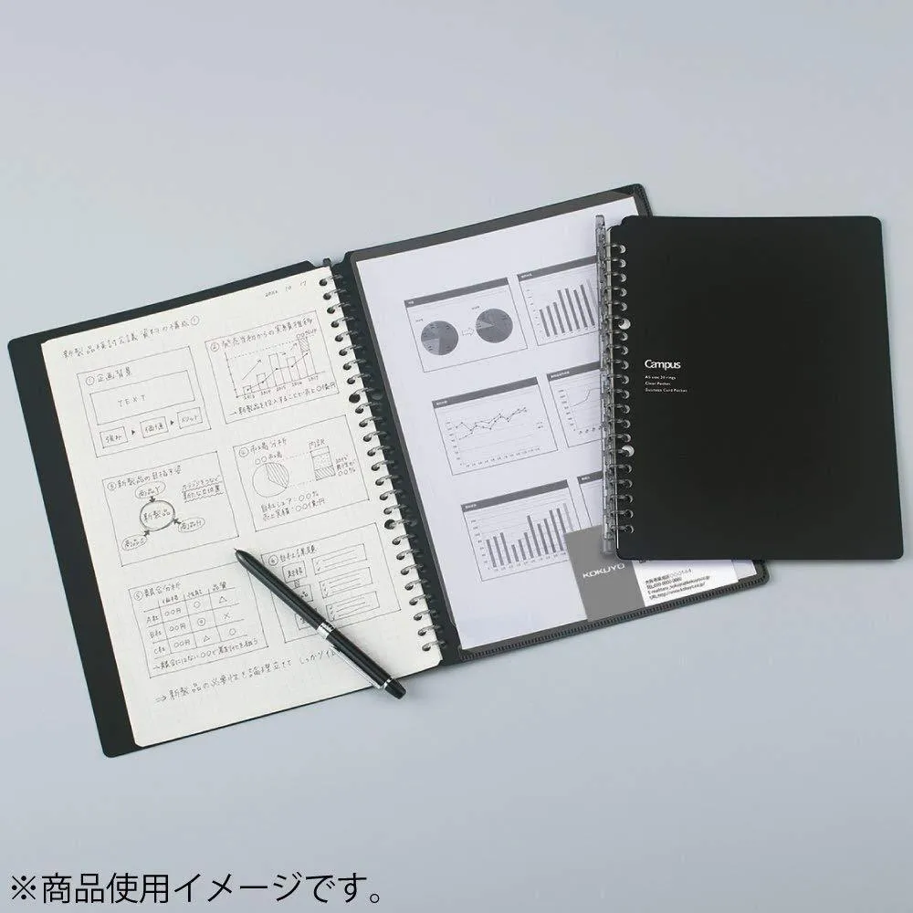 Kokuyo Campus Binder Smart Ring Biz A5 Black