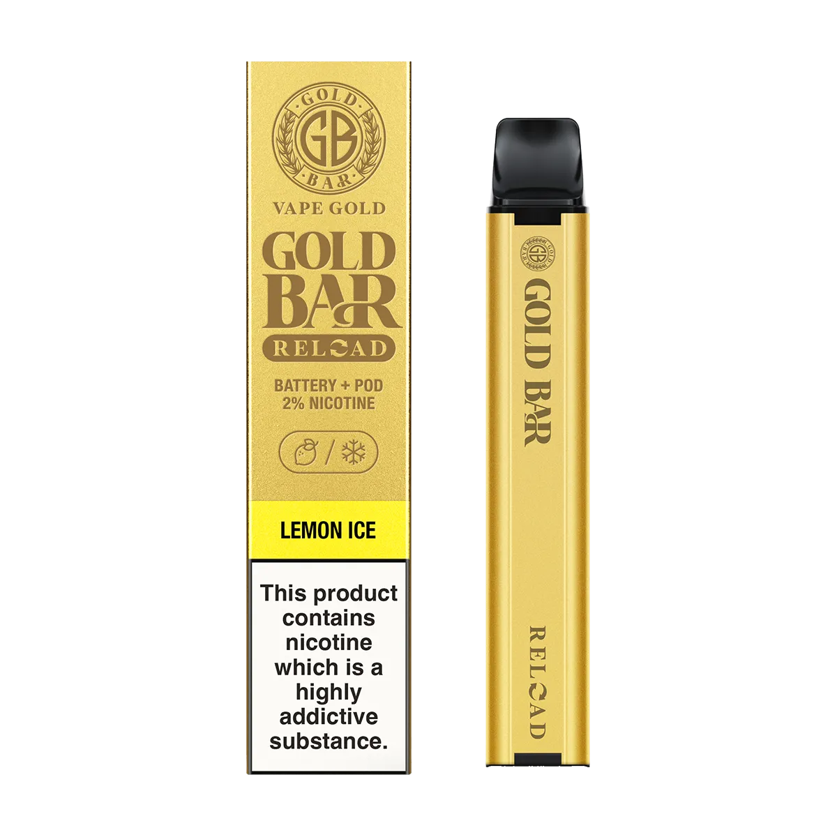 Lemon Ice Gold Bar Reload Prefilled Pod Kit