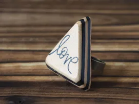 Love Leather Ring #Black