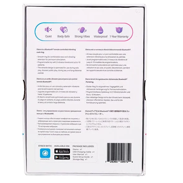 Lovense BFCM Bundle: Diamo App-Controlled Vibrating Silicone Cock Ring