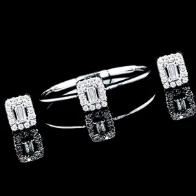 #LVNA2024 | Classic Emerald Halo Diamond Jewelry Set 14kt