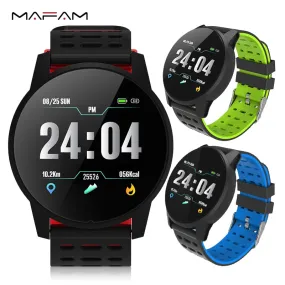 MAFAM Smart Watch Men Women Heart Rate Blood Pressure Oxygen Monitor Fitness Tracker Alarm Reminder Smartwatch Clock Sport Watch