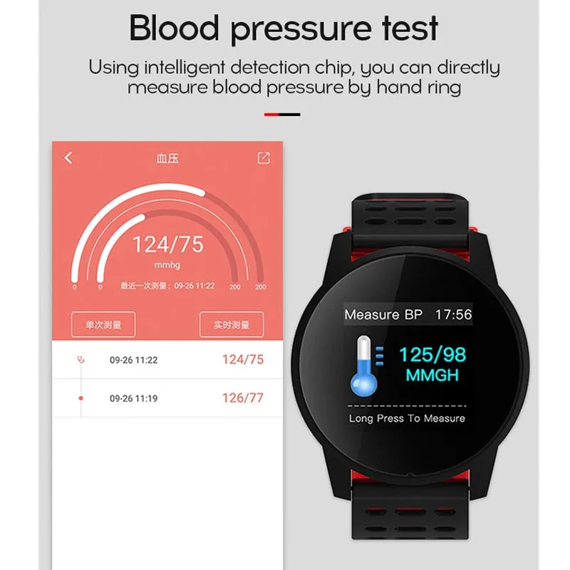 MAFAM Smart Watch Men Women Heart Rate Blood Pressure Oxygen Monitor Fitness Tracker Alarm Reminder Smartwatch Clock Sport Watch